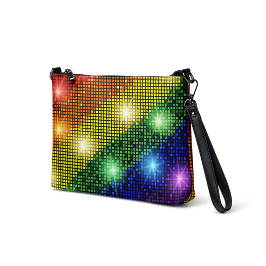 Rainbow Flag Crossbody Bag Shoulder Bag All-Over Print Sparkling Unisex Crossbody Bag
