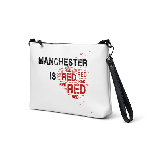 Manchester Is Red Crossbody Bag United Football Unisex Premium Faux Leather Crossbody Bag