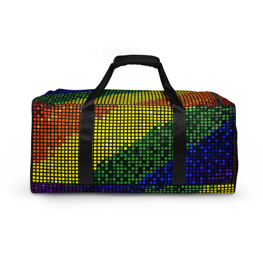Rainbow Duffle Bag Multicoloured Bag All-Over Print Unisex Duffle Bag