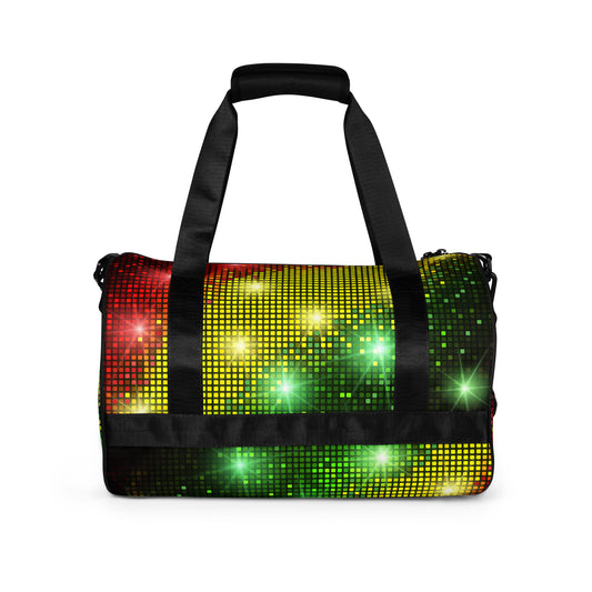 Multicoloured Sparkling Jewel All-Over Print Gym Bag