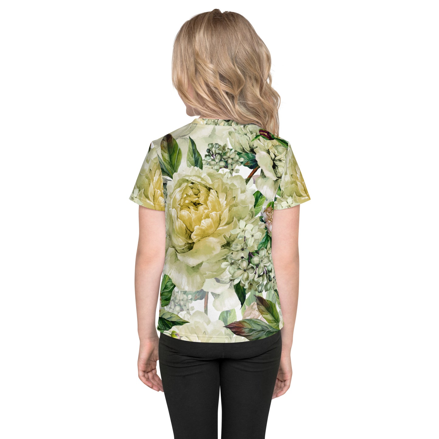 Kids Floral TShirt Floral Oversized All-Over Print Unisex Toddlers T-Shirt