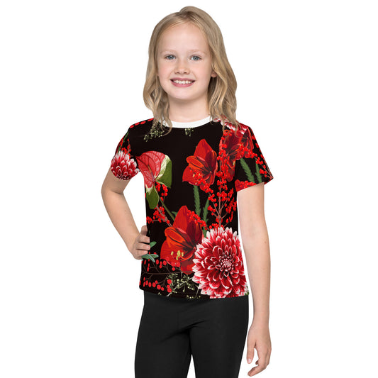 Toddlers Floral TShirt Floral Oversized All-Over Print Unisex Kids T-Shirt