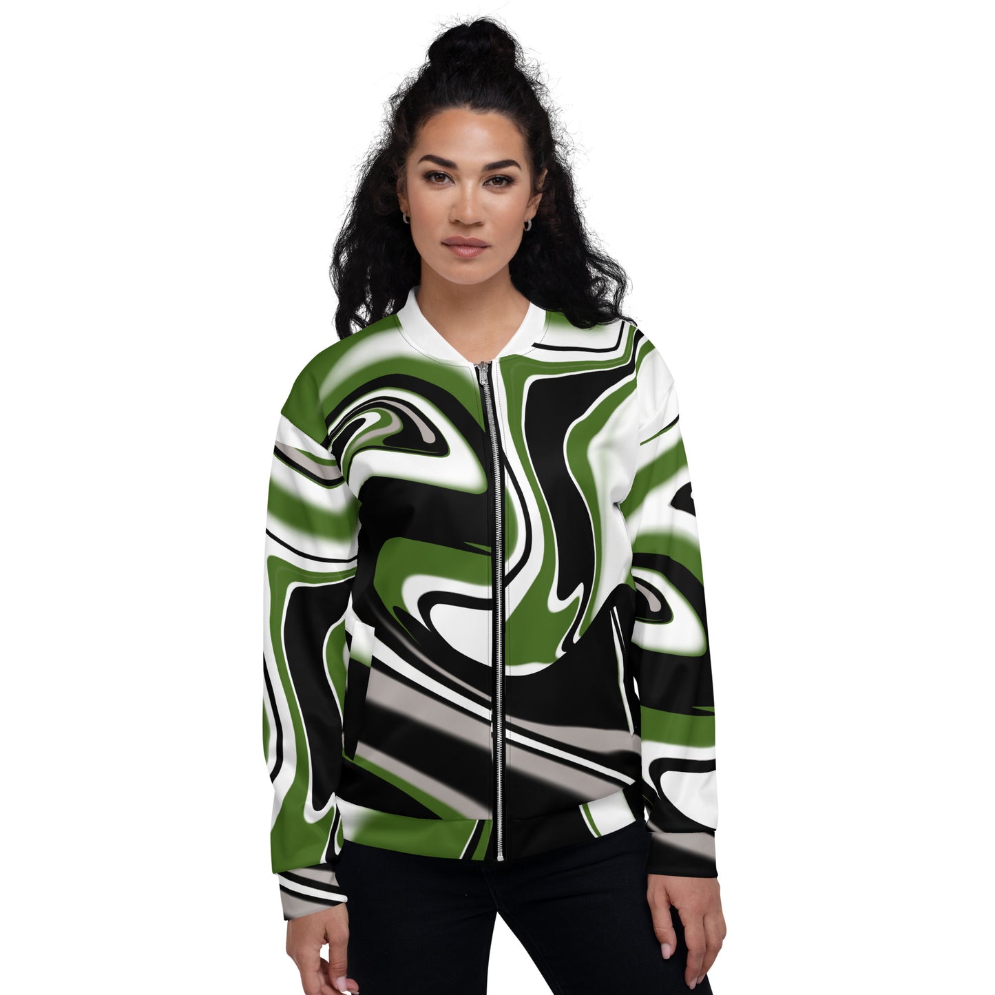 Camouflage Bomber Jacket Abstract Camo All Over Print Unisex Jacket