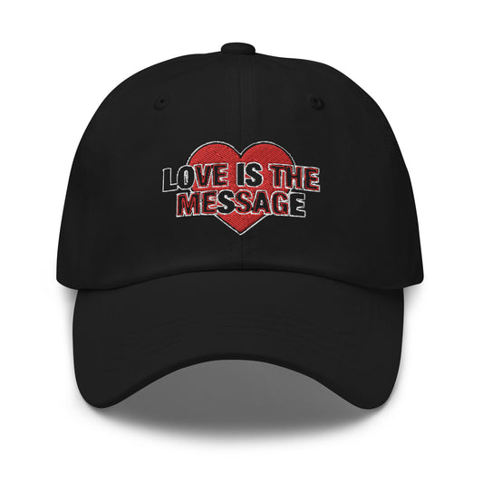 Love Is The Message Baseball Cap Dad Hat Unisex Cotton Baseball Cap