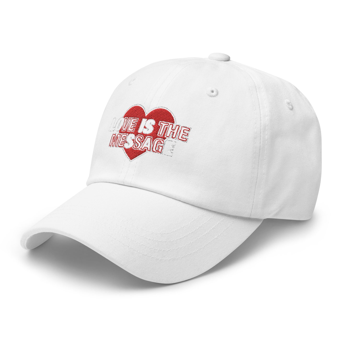 Love Is The Message Baseball Cap Dad Hat Unisex Cotton Baseball Cap