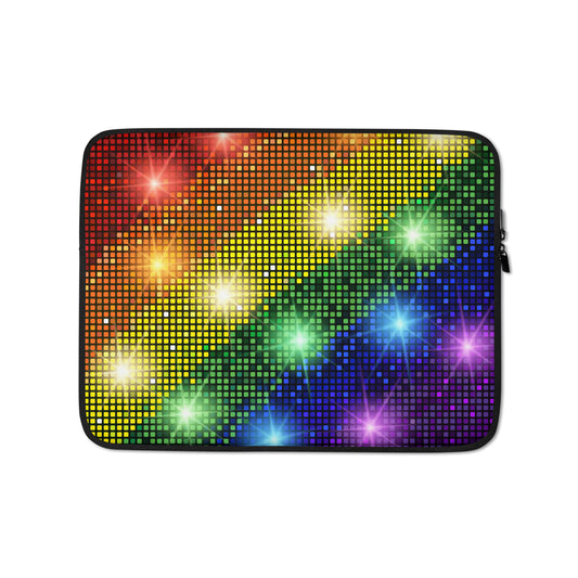 Rainbow Laptop Case Multicoloured Case All-Over Print Sparkling Laptop Case