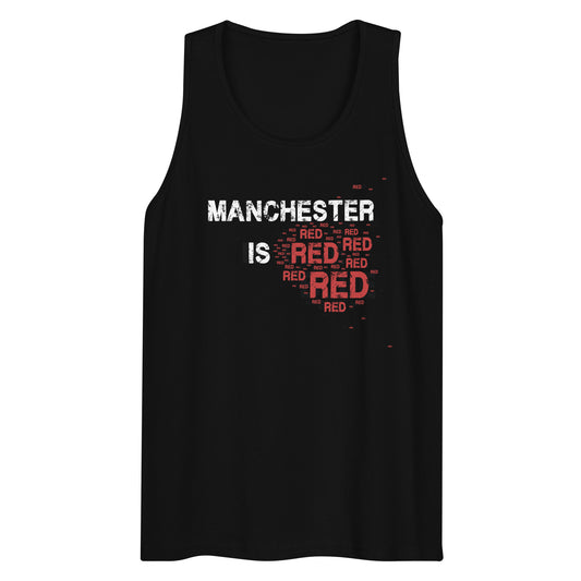 manchester is red tank top. manchester united tank top