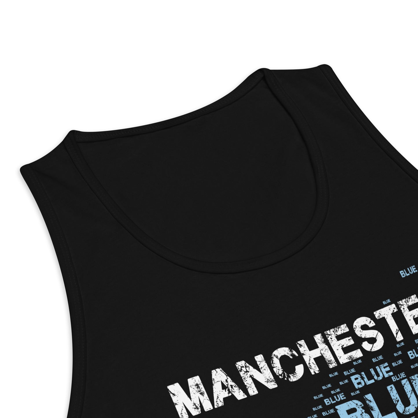 Manchester Is Blue Tank Top City Football Premium Tank Top Funny City Slogan Tank Top