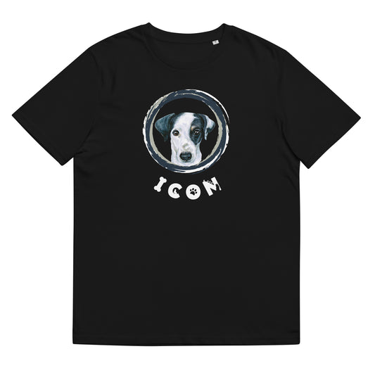 Jack Russell Terrier Dog TShirt Funny Dog Icon Shirt Unisex Organic Cotton T-Shirt