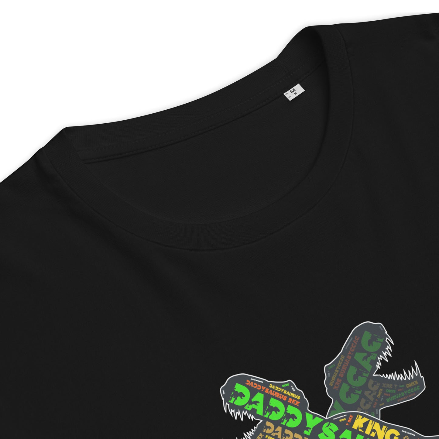 T Rex Dinosaur TShirt Daddysaurus T Shirt Funny Mens Organic Cotton T-Shirt