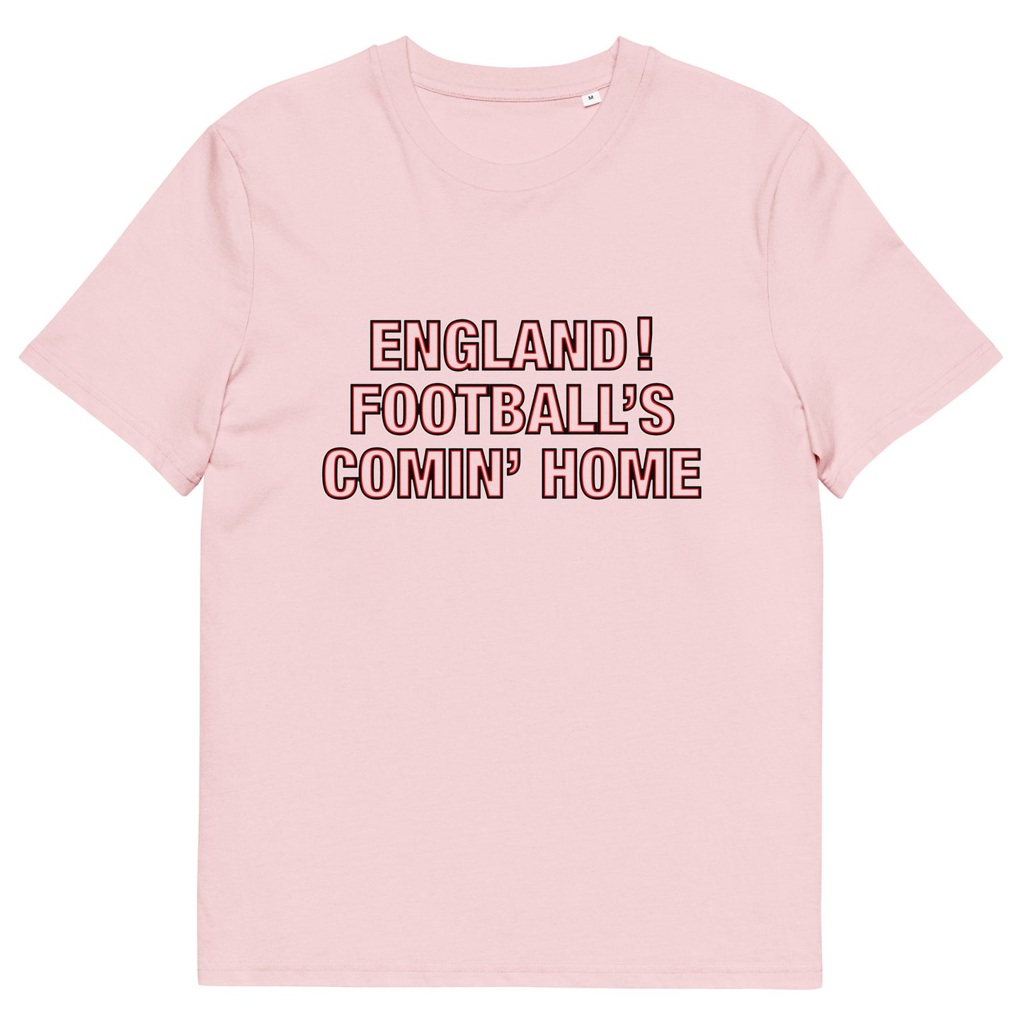 English Football's Comin' Home England Euro 2024 T-Shirt Unisex Organic Cotton T-Shirt