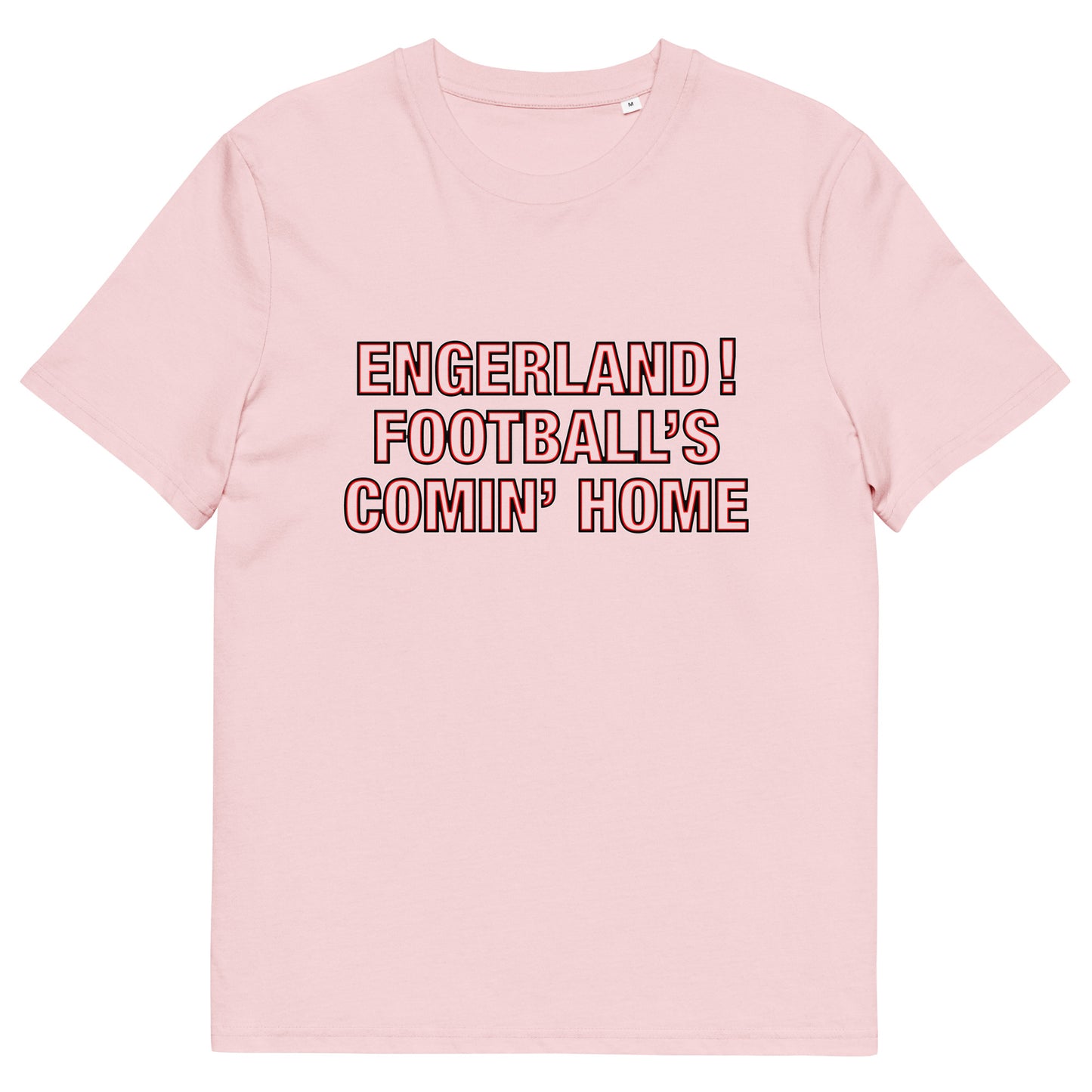 English Football's Comin' Home England Euro 2024 T-Shirt Unisex Organic Cotton T-Shirt
