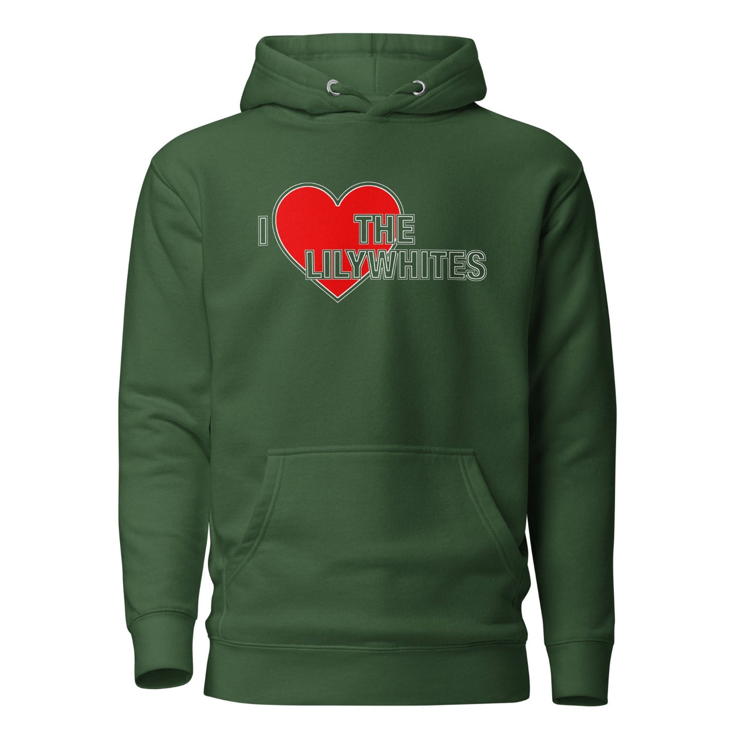 Spurs Hoodie I Love The Lilywhites Hoodie Premium Unisex Cotton Pullover Hoodie