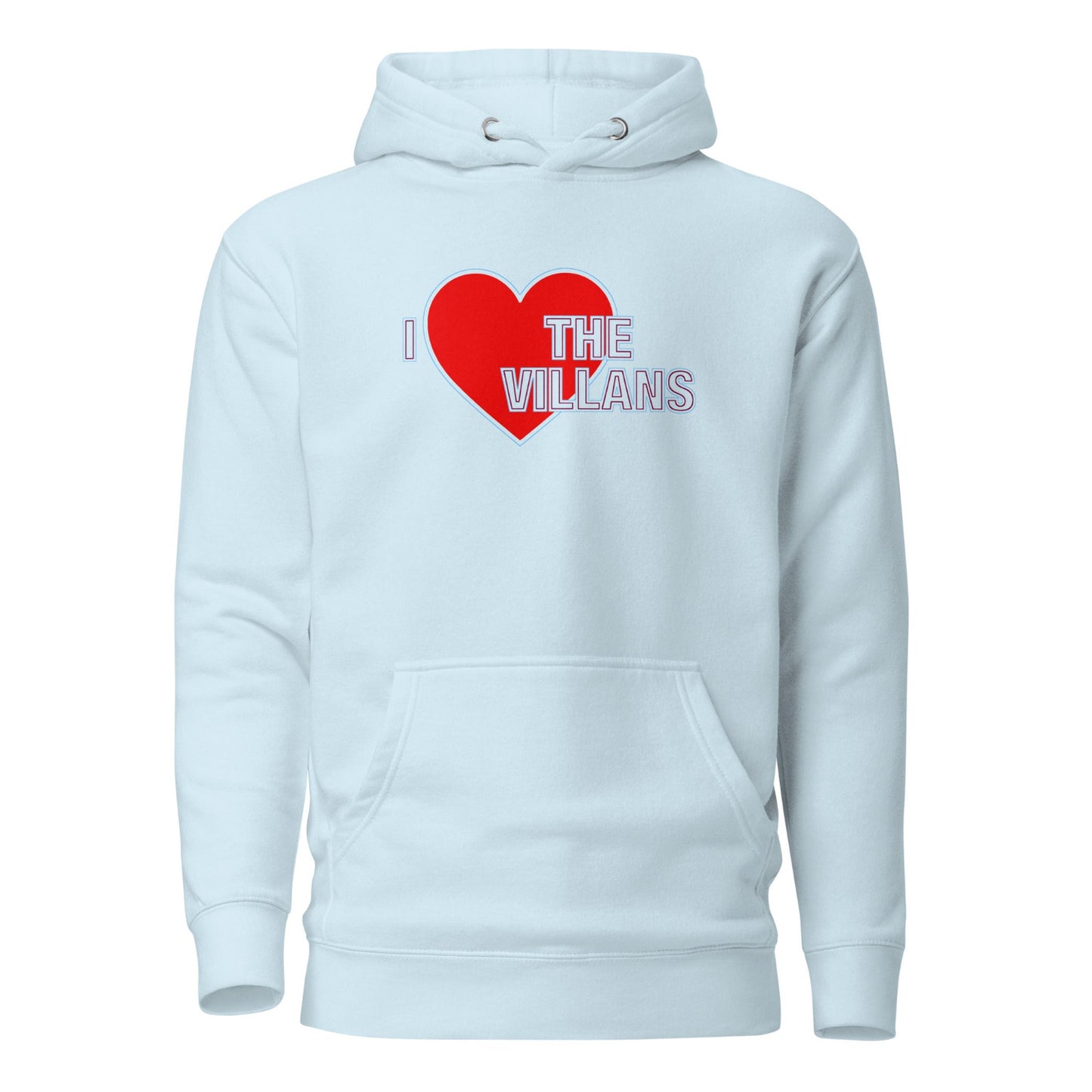 Aston Villa Hoodie I Love The Villans Hoodie Premium Unisex Cotton Pullover Hoodie