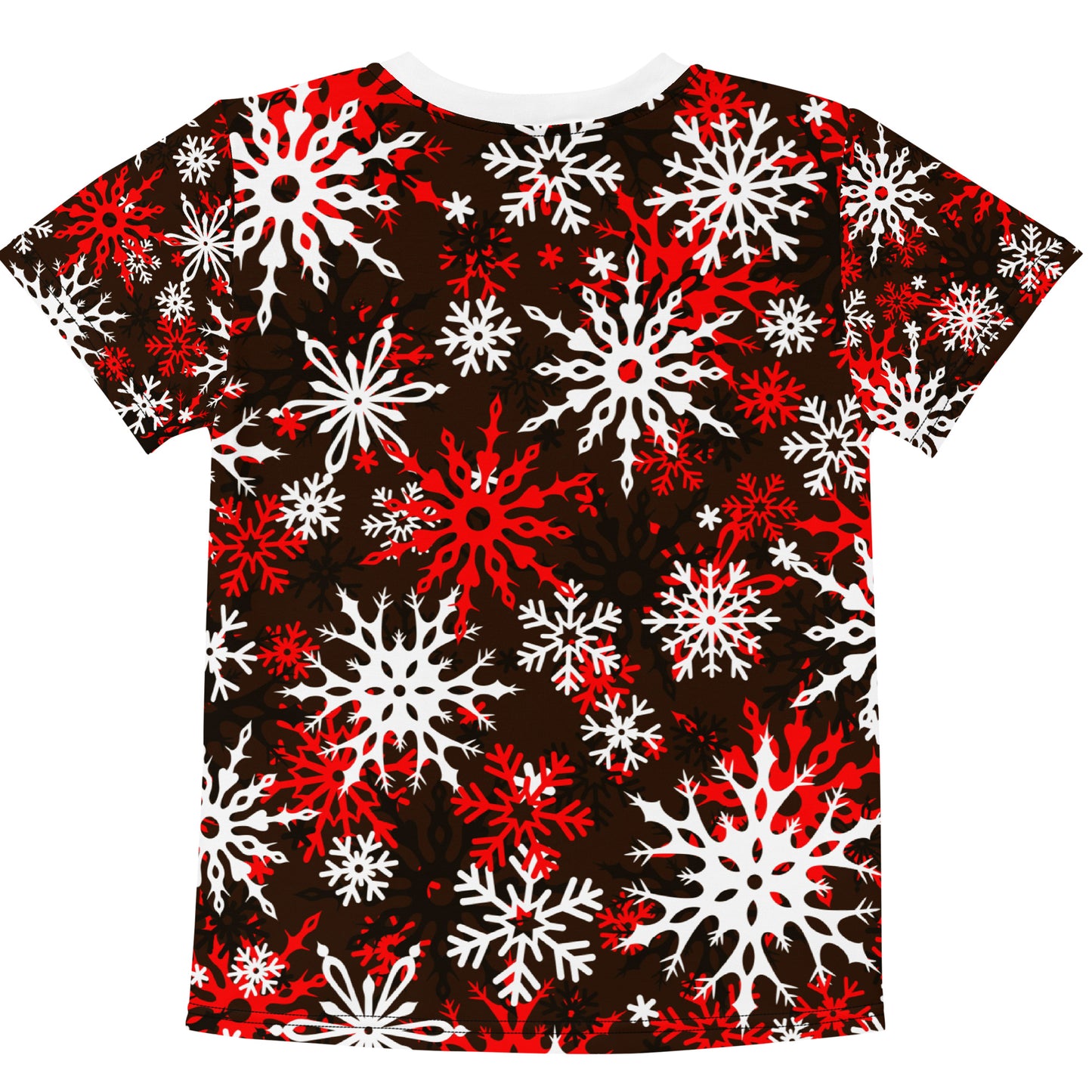 Toddlers Christmas TShirt Snowflake Festive Oversized All-Over Print Unisex Kids T-Shirt