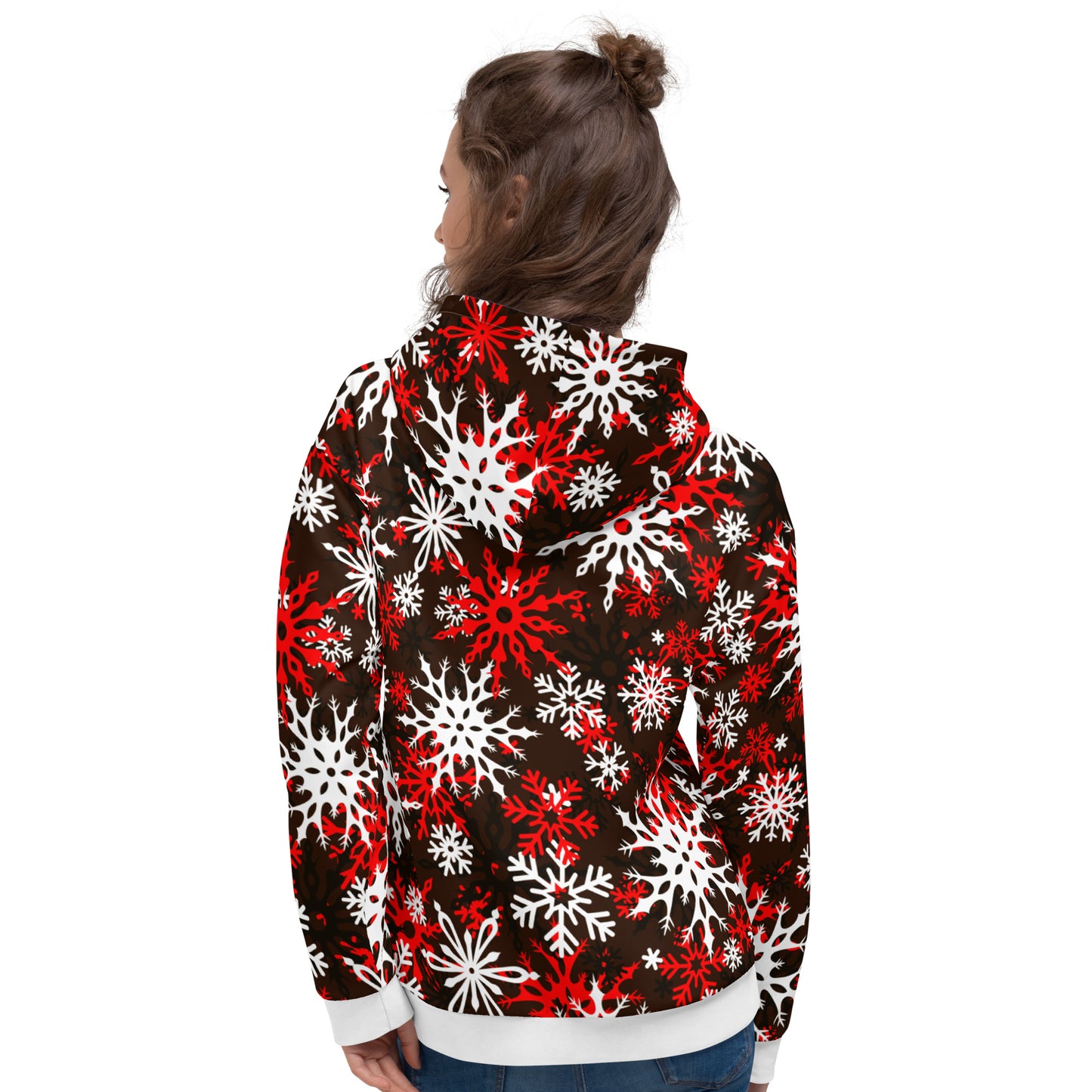 Christmas Themed Gift Hoodie Snowflake All-Over Print Unisex Hoodie