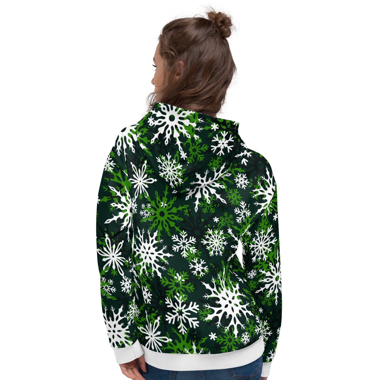 Christmas Themed Gift Hoodie Snowflake All-Over Print Unisex Hoodie