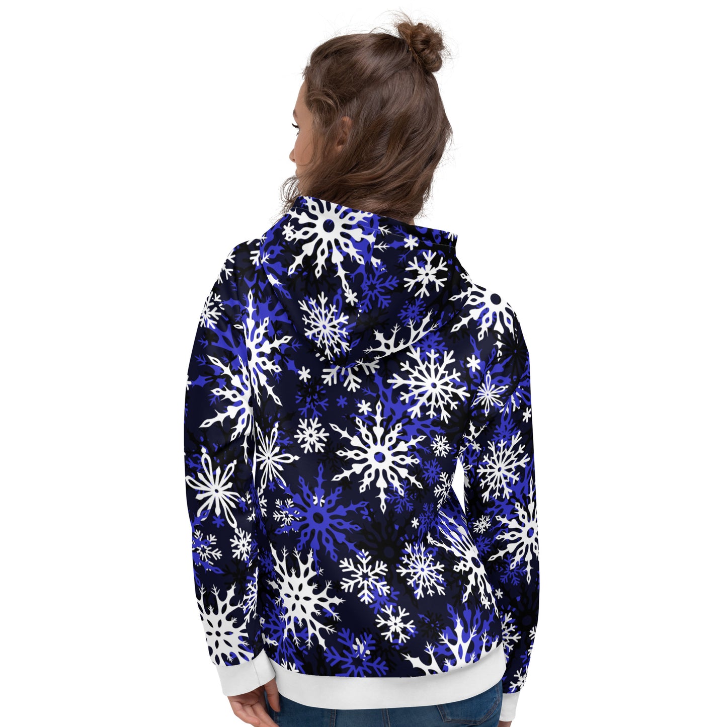Christmas Themed Gift Hoodie Snowflake All-Over Print Unisex Hoodie