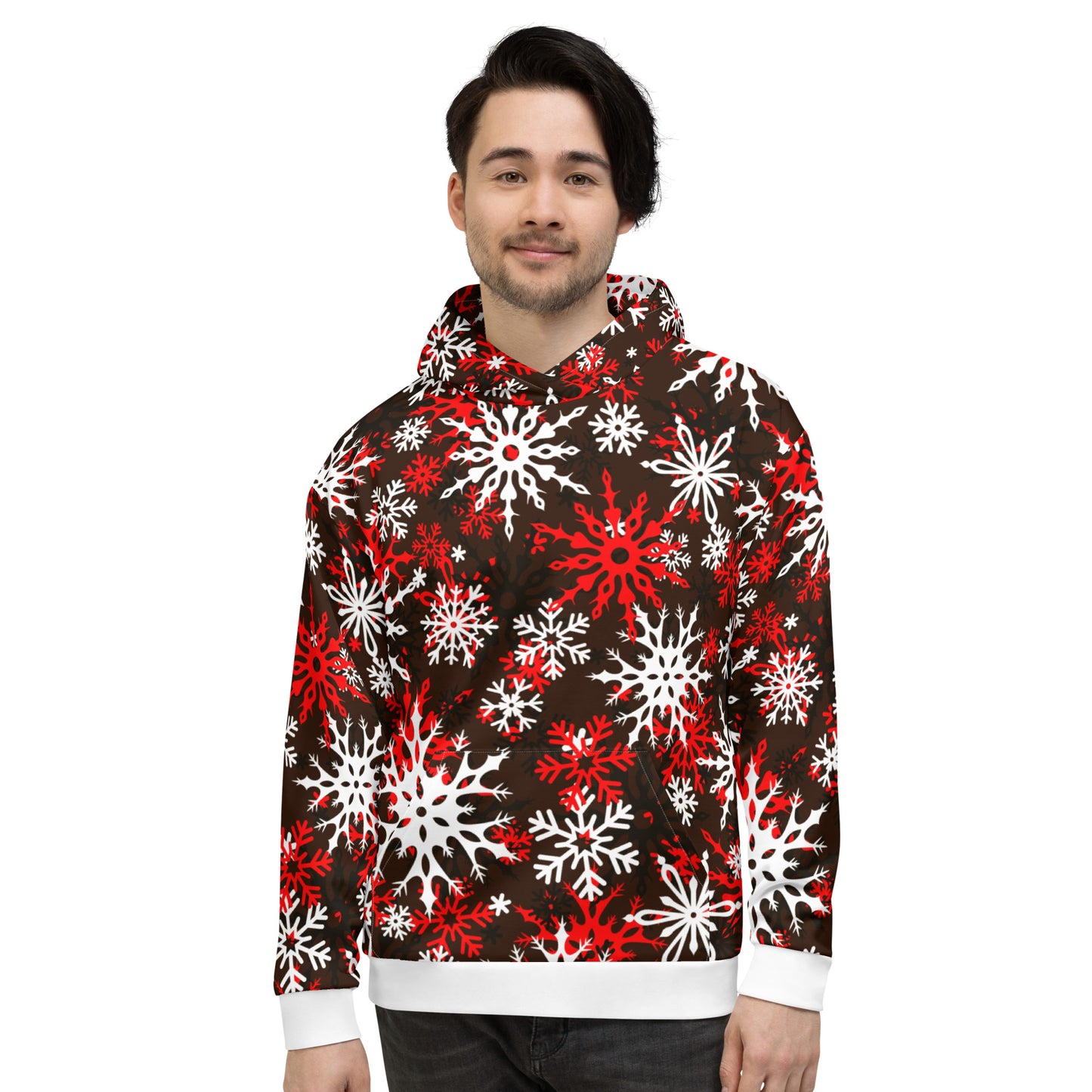 Christmas Themed Gift Hoodie Snowflake All-Over Print Unisex Hoodie