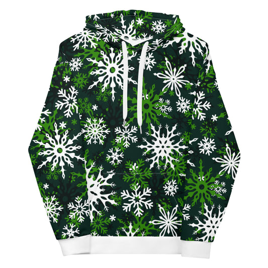Christmas Themed Gift Hoodie Snowflake All-Over Print Unisex Hoodie