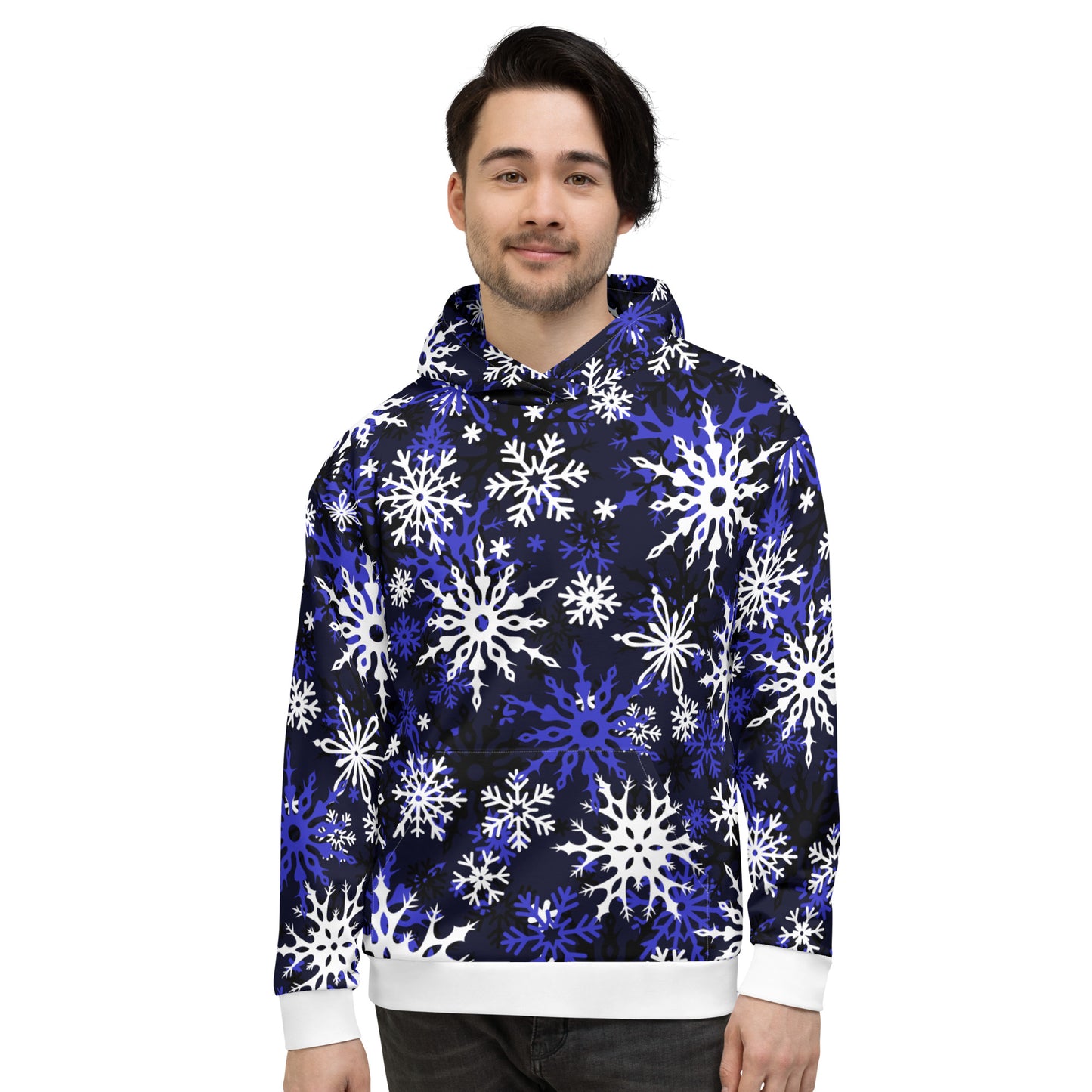 Christmas Themed Gift Hoodie Snowflake All-Over Print Unisex Hoodie