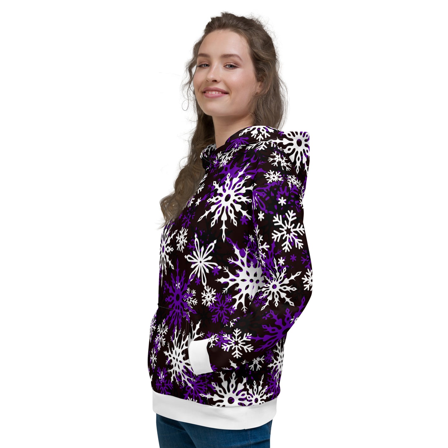 Christmas Themed Gift Hoodie Snowflake All-Over Print Unisex Hoodie