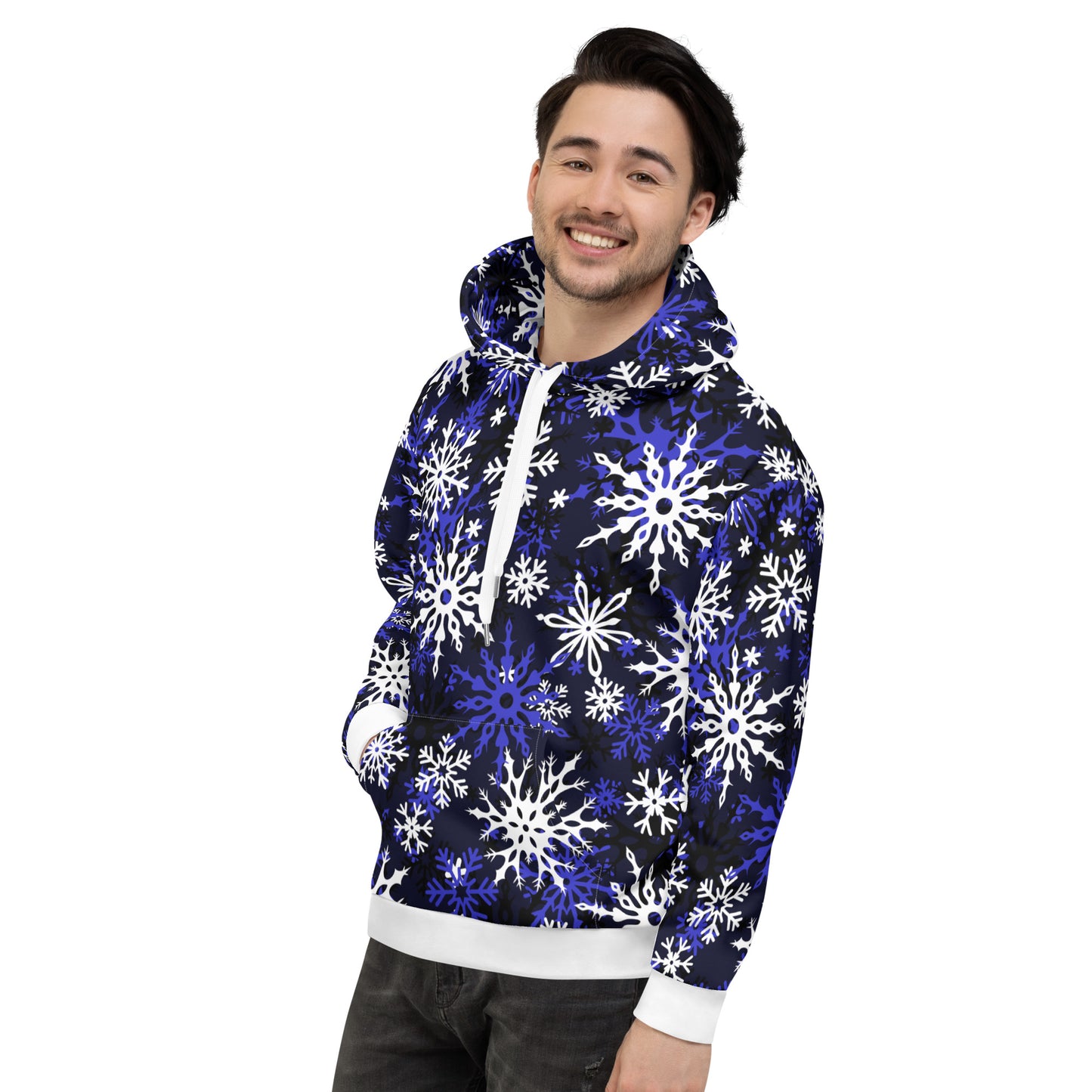 Christmas Themed Gift Hoodie Snowflake All-Over Print Unisex Hoodie