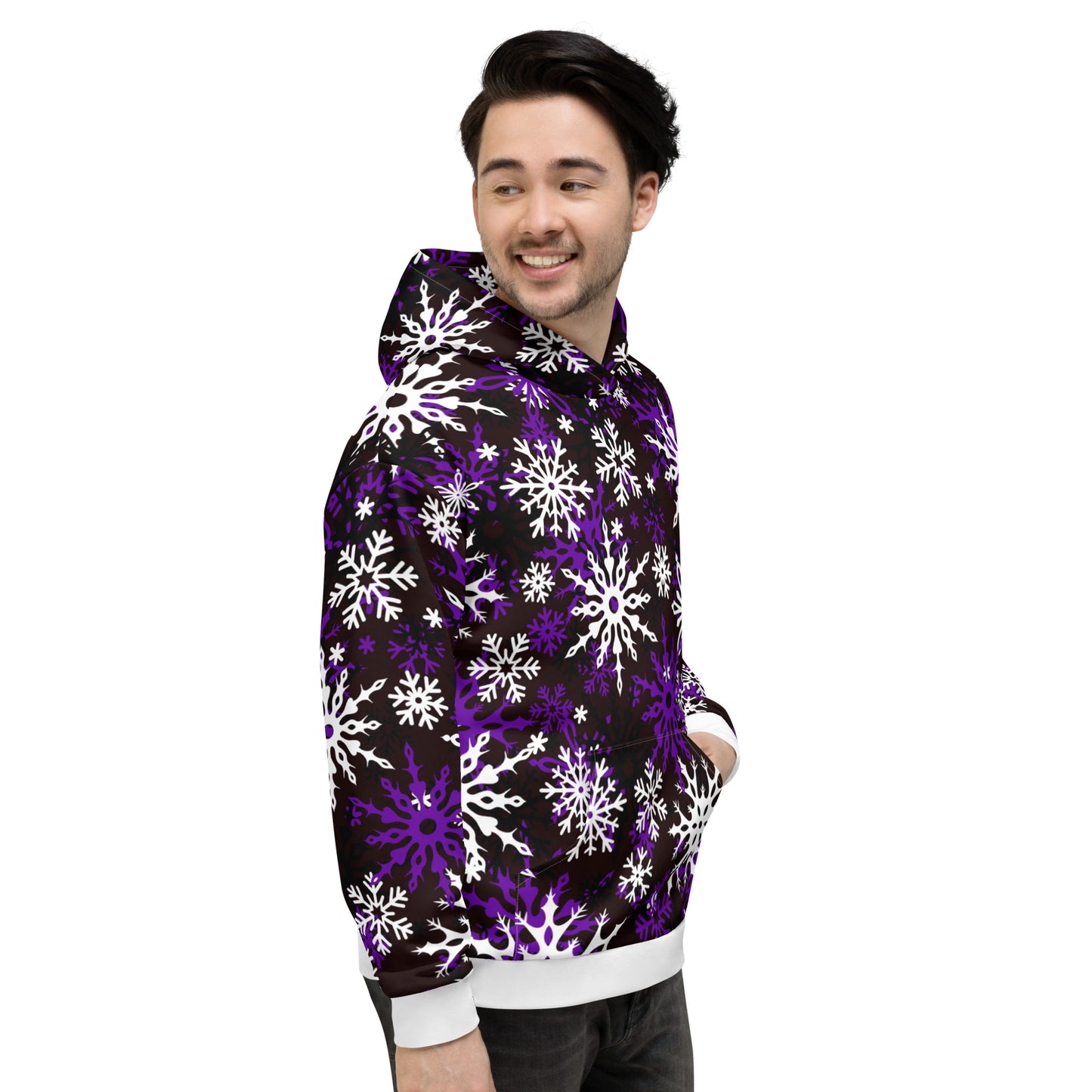 Christmas Themed Gift Hoodie Snowflake All-Over Print Unisex Hoodie