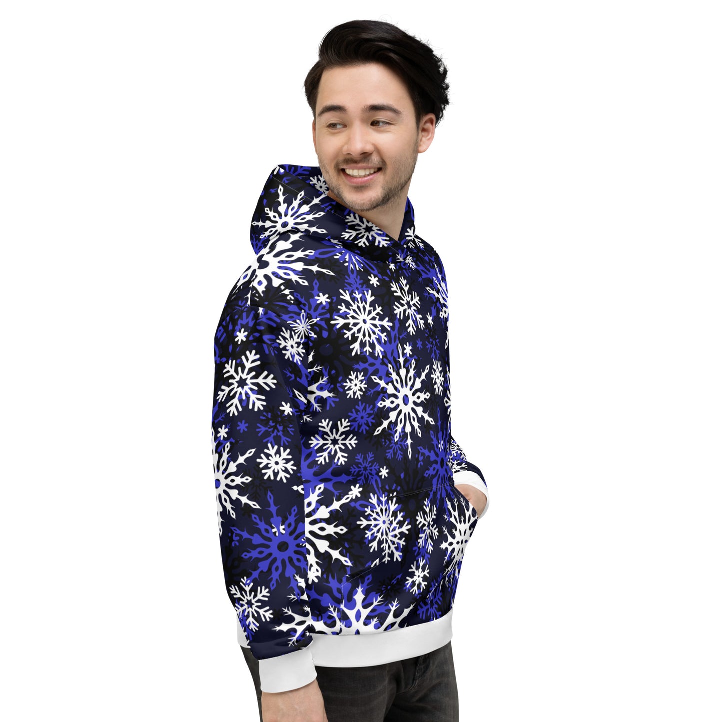 Christmas Themed Gift Hoodie Snowflake All-Over Print Unisex Hoodie