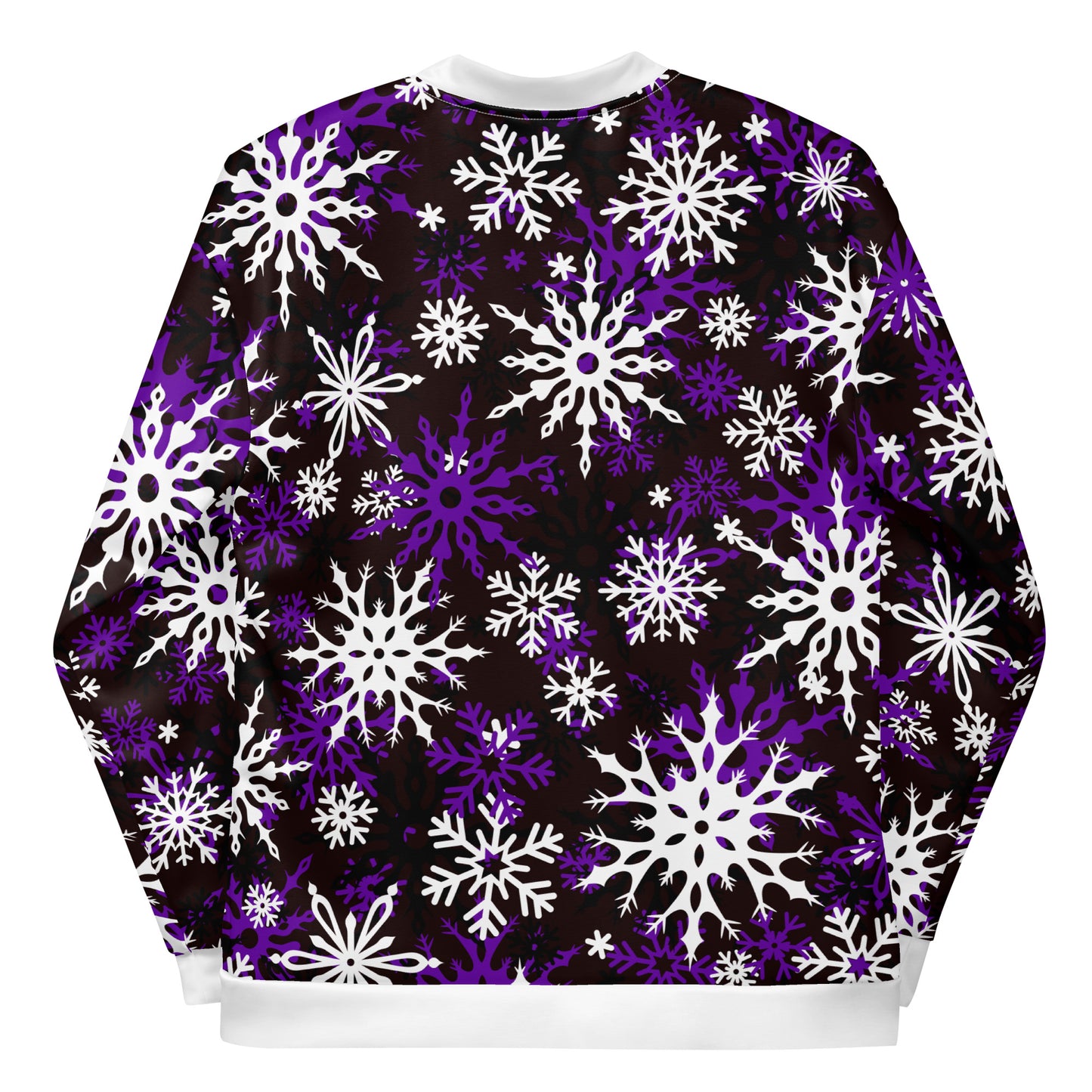 Christmas Party Jacket Oversized Snowflake Festive All-Over Print Unisex Bomber Jacket