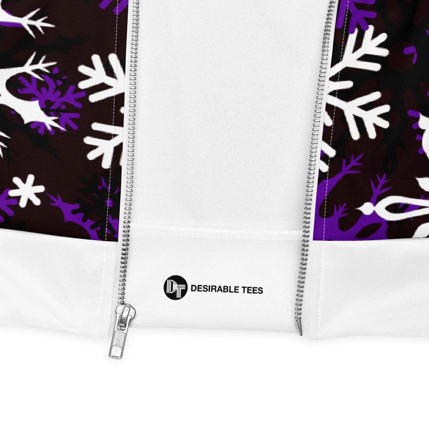 Christmas Party Jacket Oversized Snowflake Festive All-Over Print Unisex Bomber Jacket