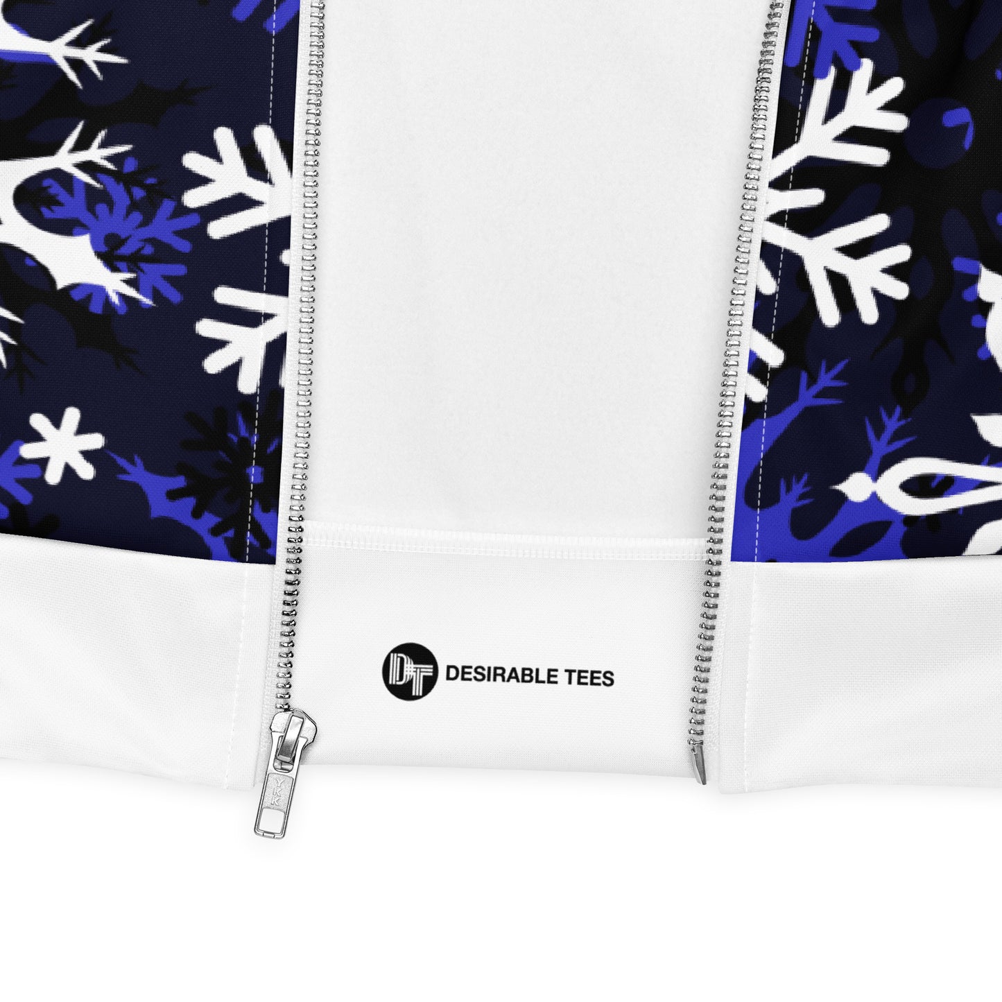 Christmas Party Jacket Oversized Snowflake Festive All-Over Print Unisex Bomber Jacket