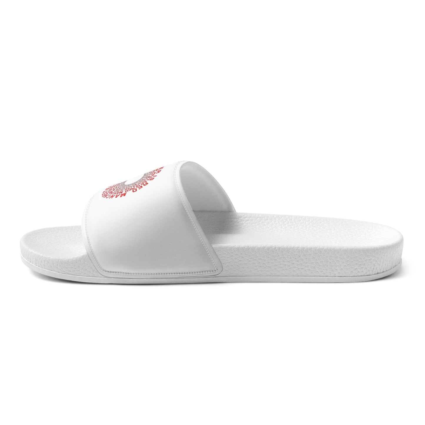 Manchester Is Red Sliders United Football Mens Sliders Funny Utd Slogan Sliders