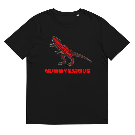 T Rex Dinosaur TShirt Mummysaurus T Shirt Funny Womens Organic Cotton T-Shirt