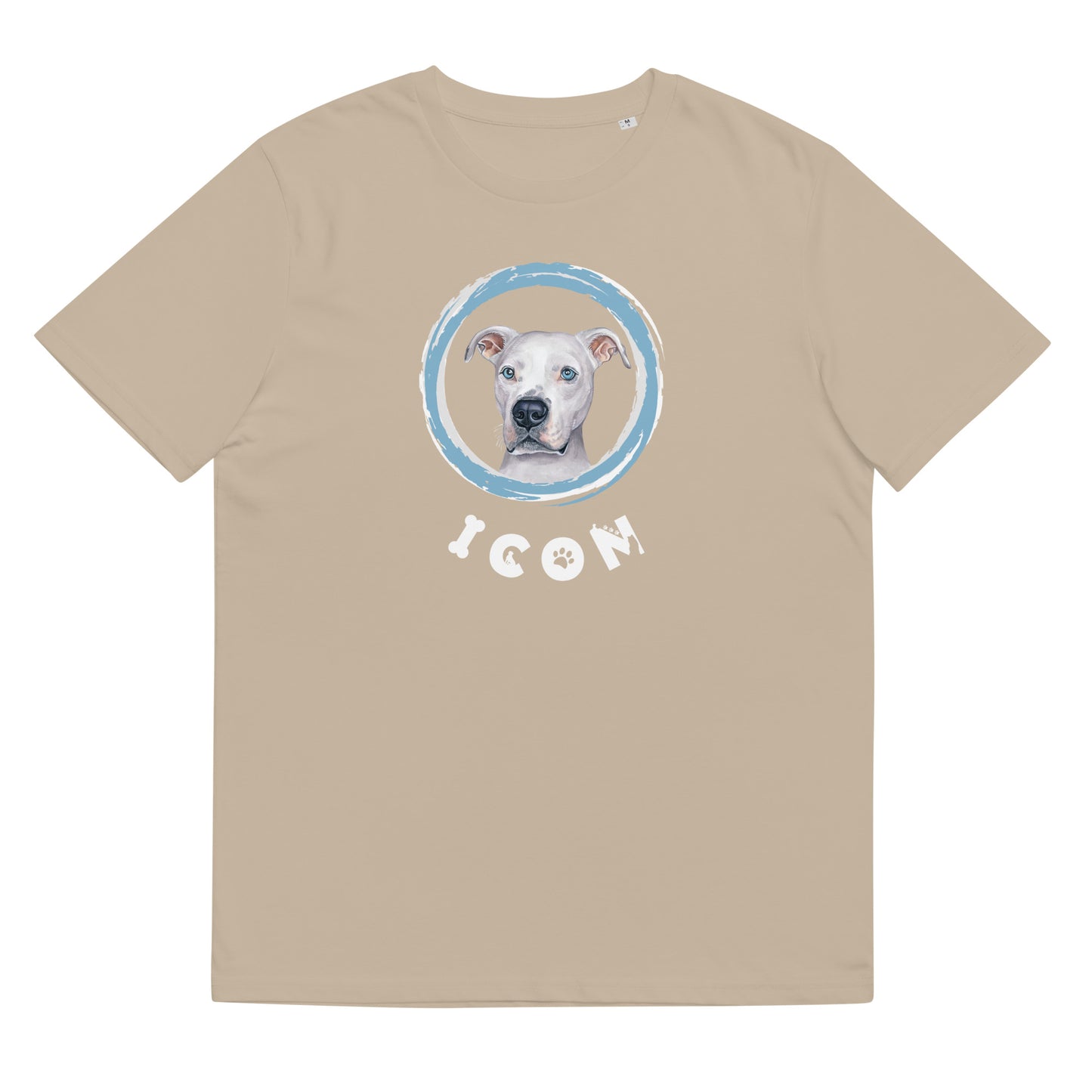 American Pitt Bull Terrier Dog TShirt Funny Dog Icon Shirt Unisex Organic Cotton T-Shirt