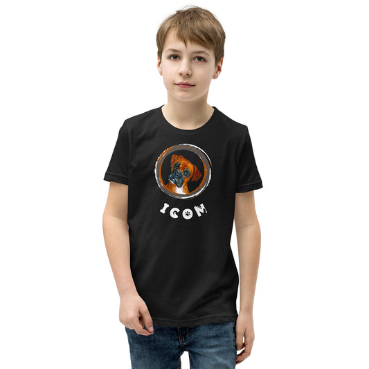Boxer Dog TShirt Funny Dog Icon Shirt Unisex Kids T-Shirt